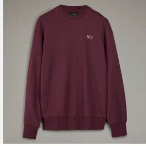 Y-3 French Terry Crew Sweater Shadow Red IV5582 adidas Sweatshirt Men's Size XXL